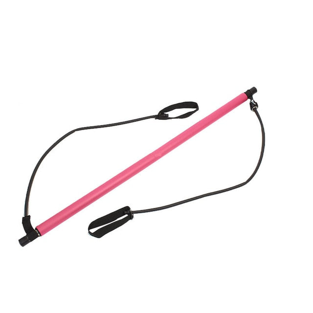 PORTABLE PILATES BAR AND RESISTANCE BAND