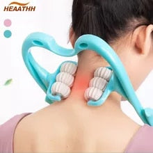 HAND ROLLER NECK MASSAGER. GIVES A COMFORTABLE MASSAGE