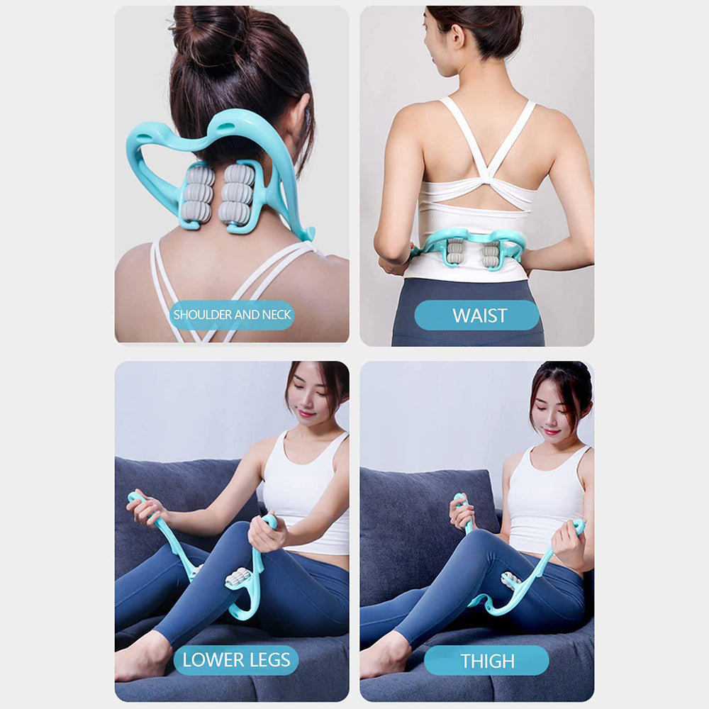 HAND ROLLER NECK MASSAGER. GIVES A COMFORTABLE MASSAGE