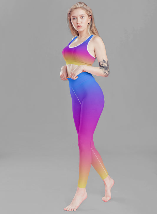 Unicorn Ombre Fitness Set Colorful